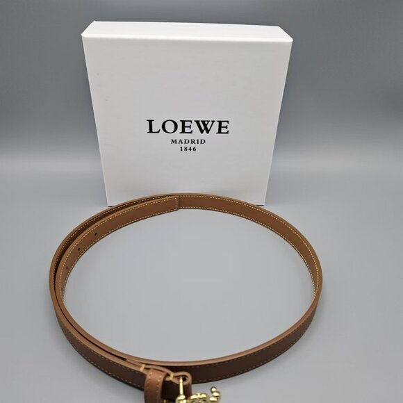 LOEWE Anagram Buckle Belt - Iconic Brown Leather main image 3